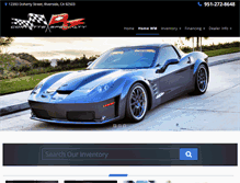 Tablet Screenshot of corvettespecialtysales.com